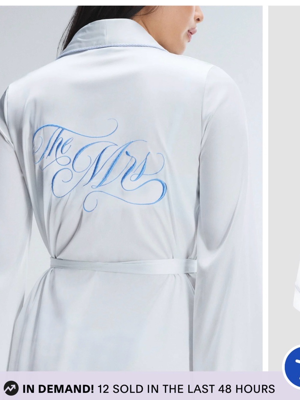Savage x fenty SATIN EVER AFTER BRIDAL SLEEP ROBE